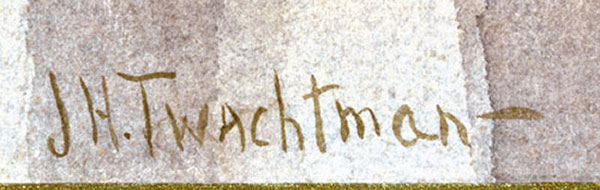 John Henry Twachtman signature